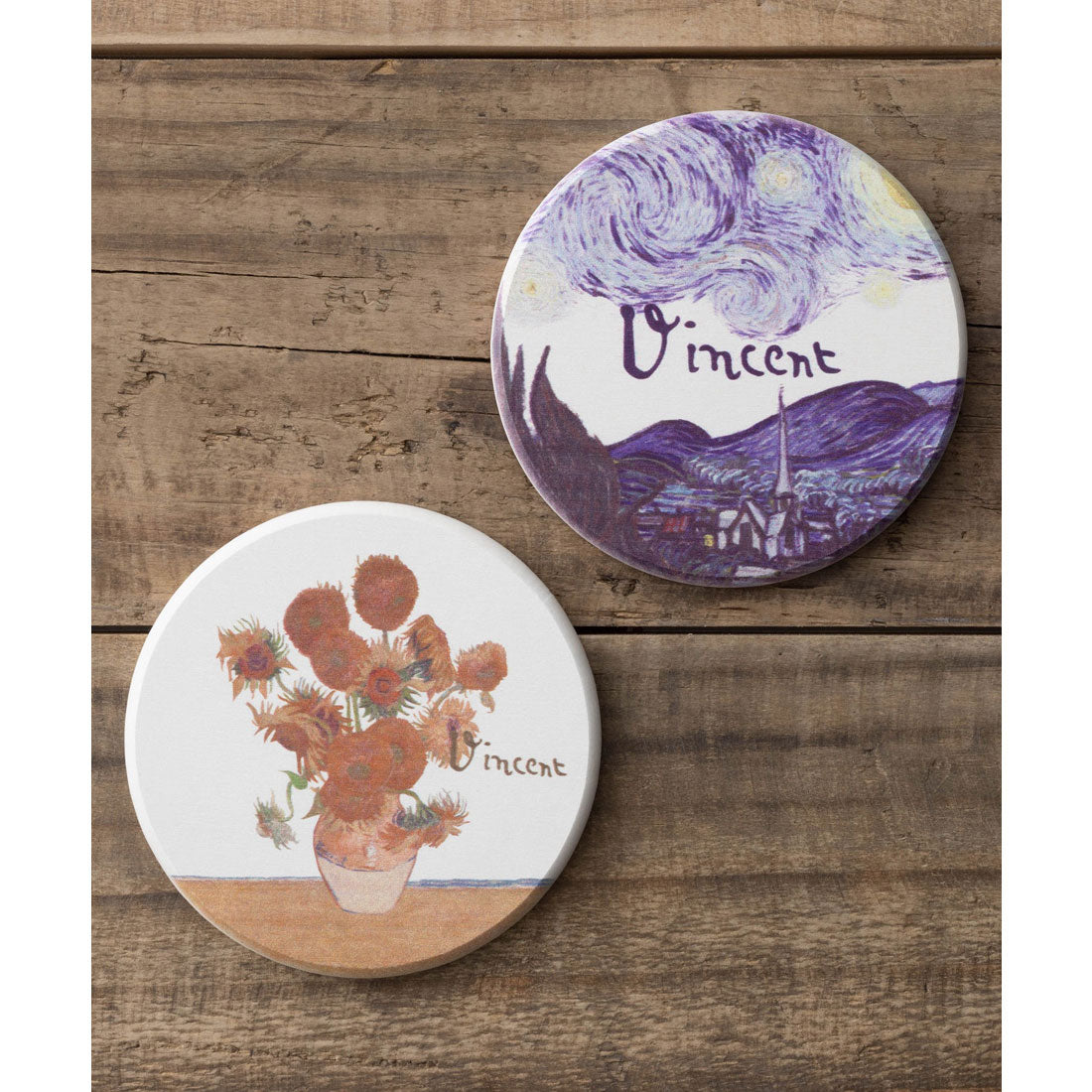 ジュビリー Jubilee 珪藻土コースター 2枚セット 名画デザインアソート (その他2) その他2