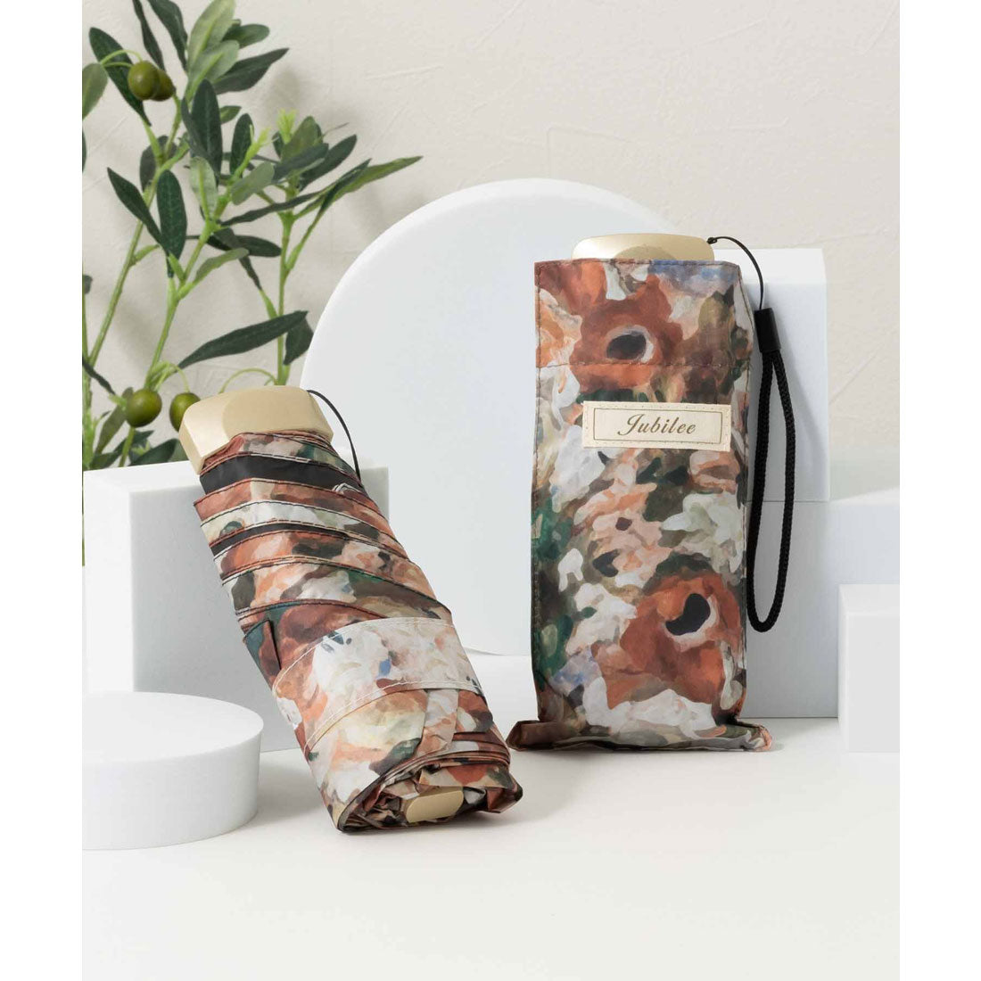 ジュビリー Jubilee UV 99%カット 晴雨兼用 猫 北欧 タータン デザインなど 軽量コンパクト 折りたたみ日傘 UPF50+ (その他20) その他20