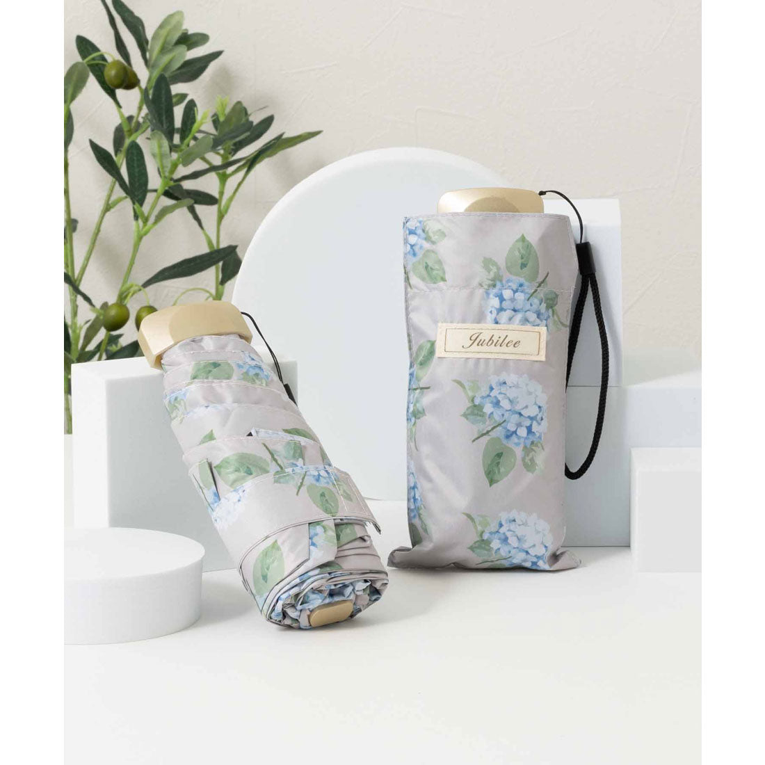 ジュビリー Jubilee UV 99%カット 晴雨兼用 猫 北欧 タータン デザインなど 軽量コンパクト 折りたたみ日傘 UPF50+ (その他21) その他21