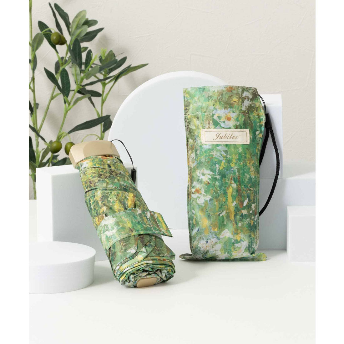 ジュビリー Jubilee UV 99%カット 晴雨兼用 猫 北欧 タータン デザインなど 軽量コンパクト 折りたたみ日傘 UPF50+ (その他22) その他22