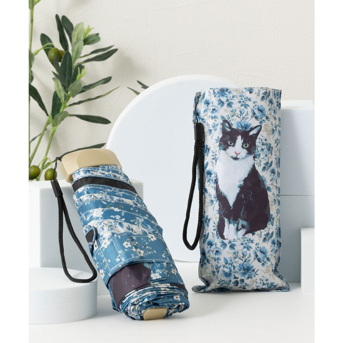 ジュビリー Jubilee UV 99%カット 晴雨兼用 猫 北欧 タータン デザインなど 軽量コンパクト 折りたたみ日傘 UPF50+ (その他35) その他35