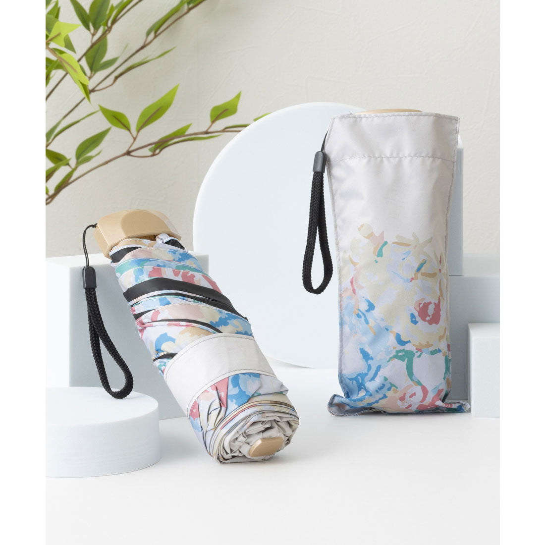 ジュビリー Jubilee UVカット 晴雨兼用 猫 北欧 タータン デザインなど 軽量コンパクト 折りたたみ日傘 UPF50+ (その他3) その他3