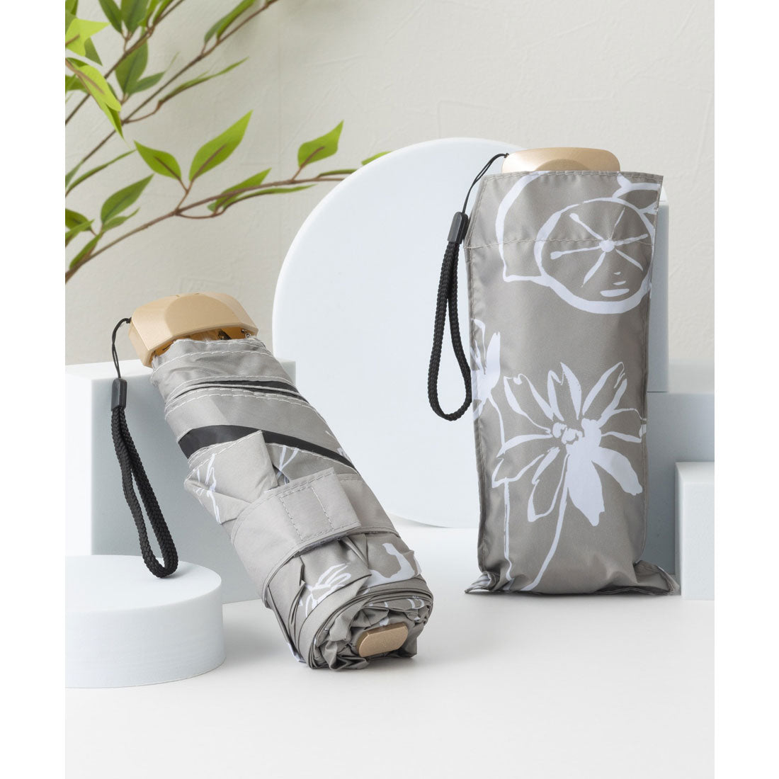 ジュビリー Jubilee UVカット 晴雨兼用 猫 北欧 タータン デザインなど 軽量コンパクト 折りたたみ日傘 UPF50+ (その他5) その他5