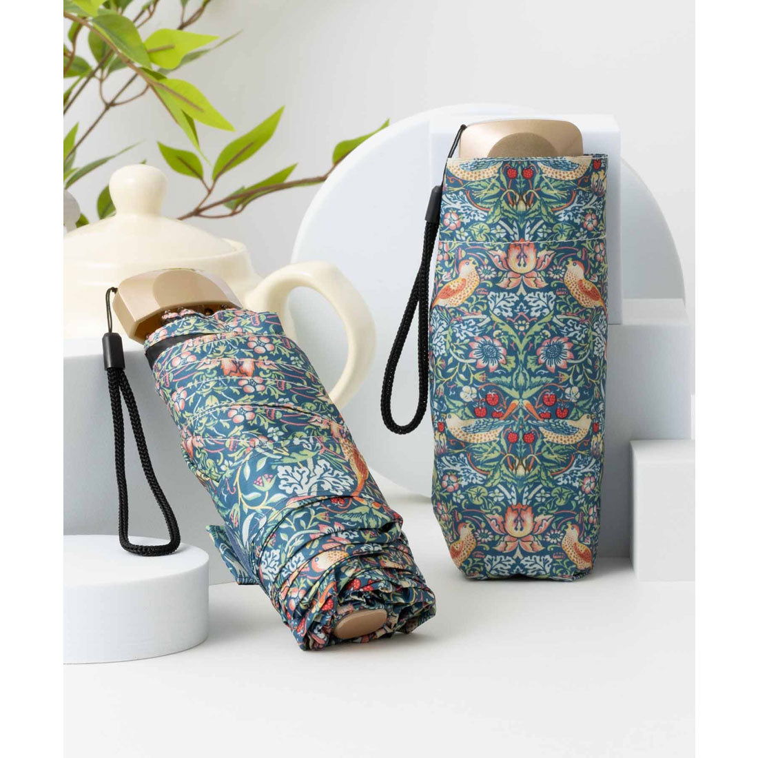 ジュビリー Jubilee 日傘 UPF50+ 98% UVカット ウィリアムモリス柄 晴雨兼用 軽量コンパクト 折りたたみ,その他5