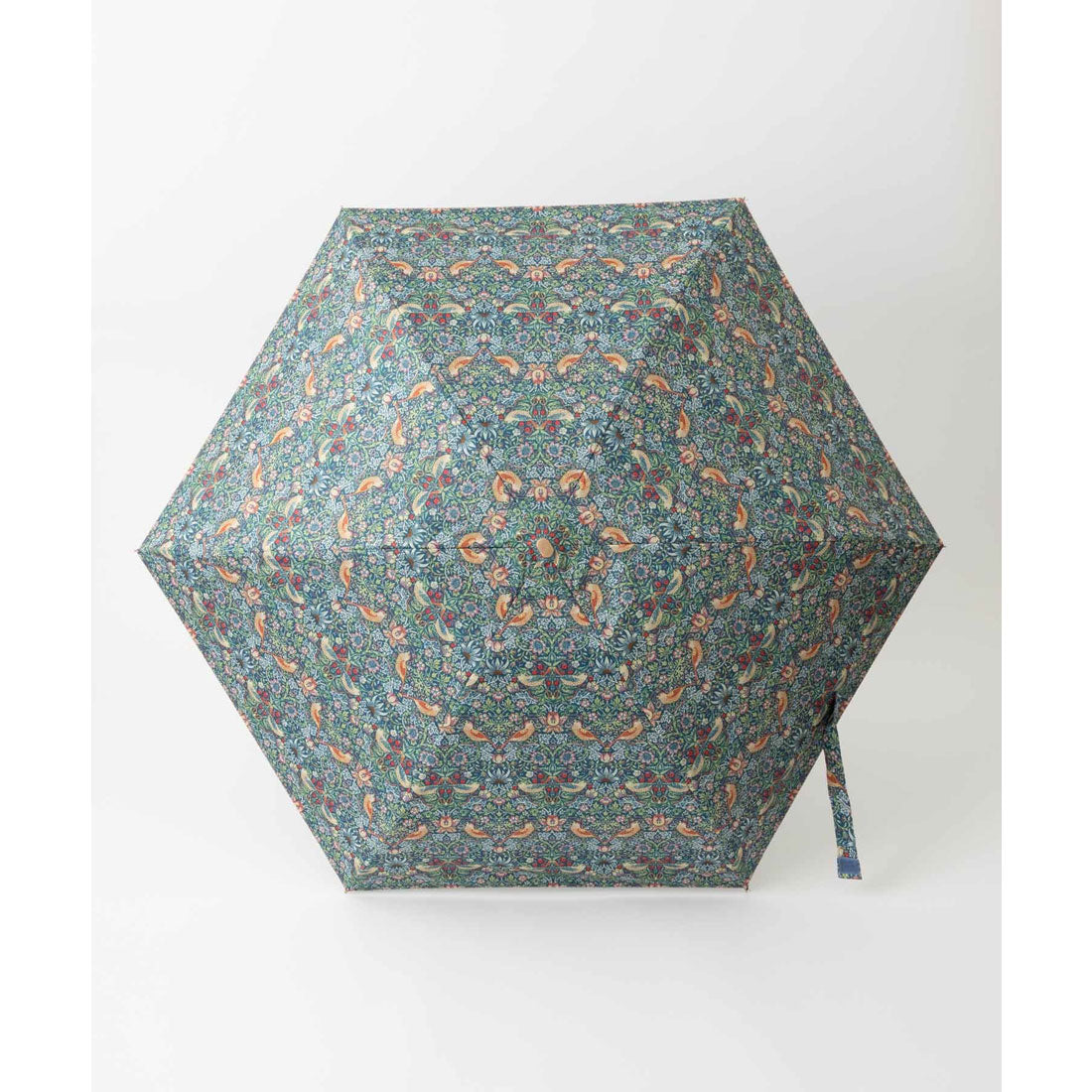 ジュビリー Jubilee 日傘 UPF50+ 98% UVカット ウィリアムモリス柄 晴雨兼用 軽量コンパクト 折りたたみ