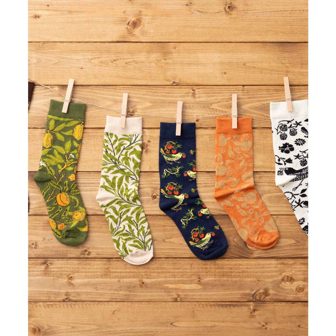 ジュビリー Jubilee ウィリアムモリス柄 バンブーソックス デザインアソート 竹の消臭効果 (その他1) その他1