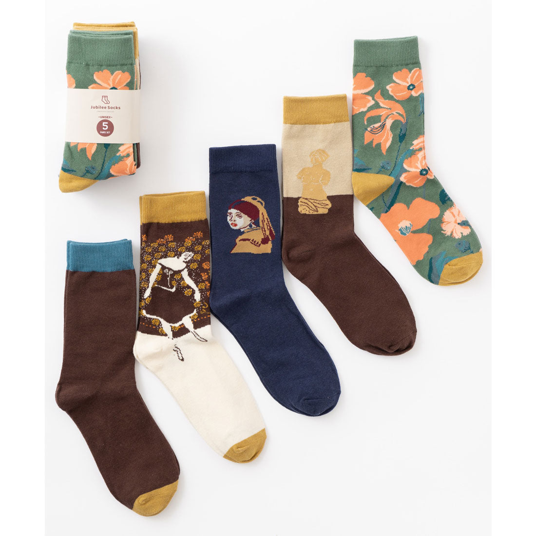 ジュビリー Jubilee ポップデザイン ソックス5足セット ユニセックス