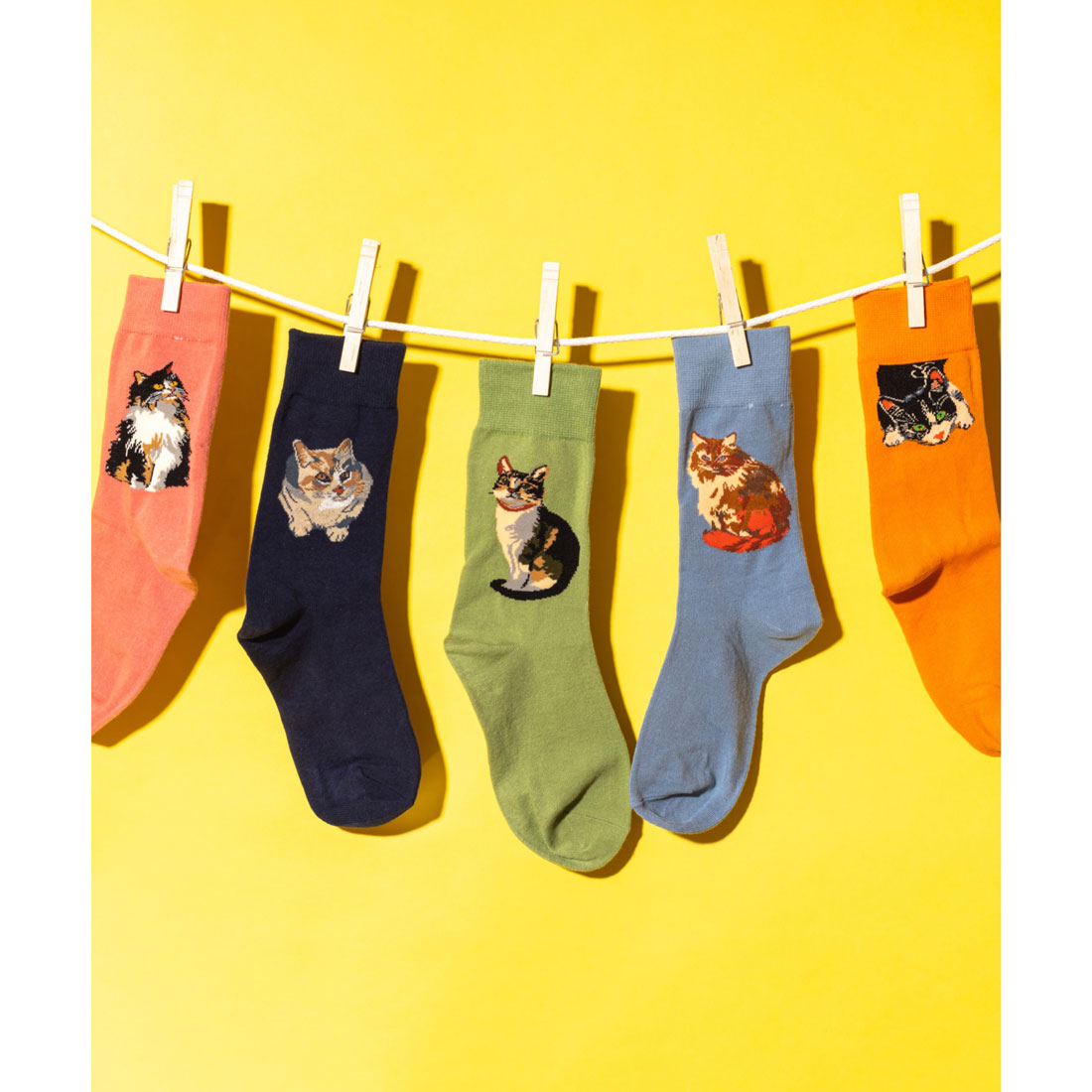 ジュビリー Jubilee キャット 猫デザインソックス (ライトグレー) ライトグレー