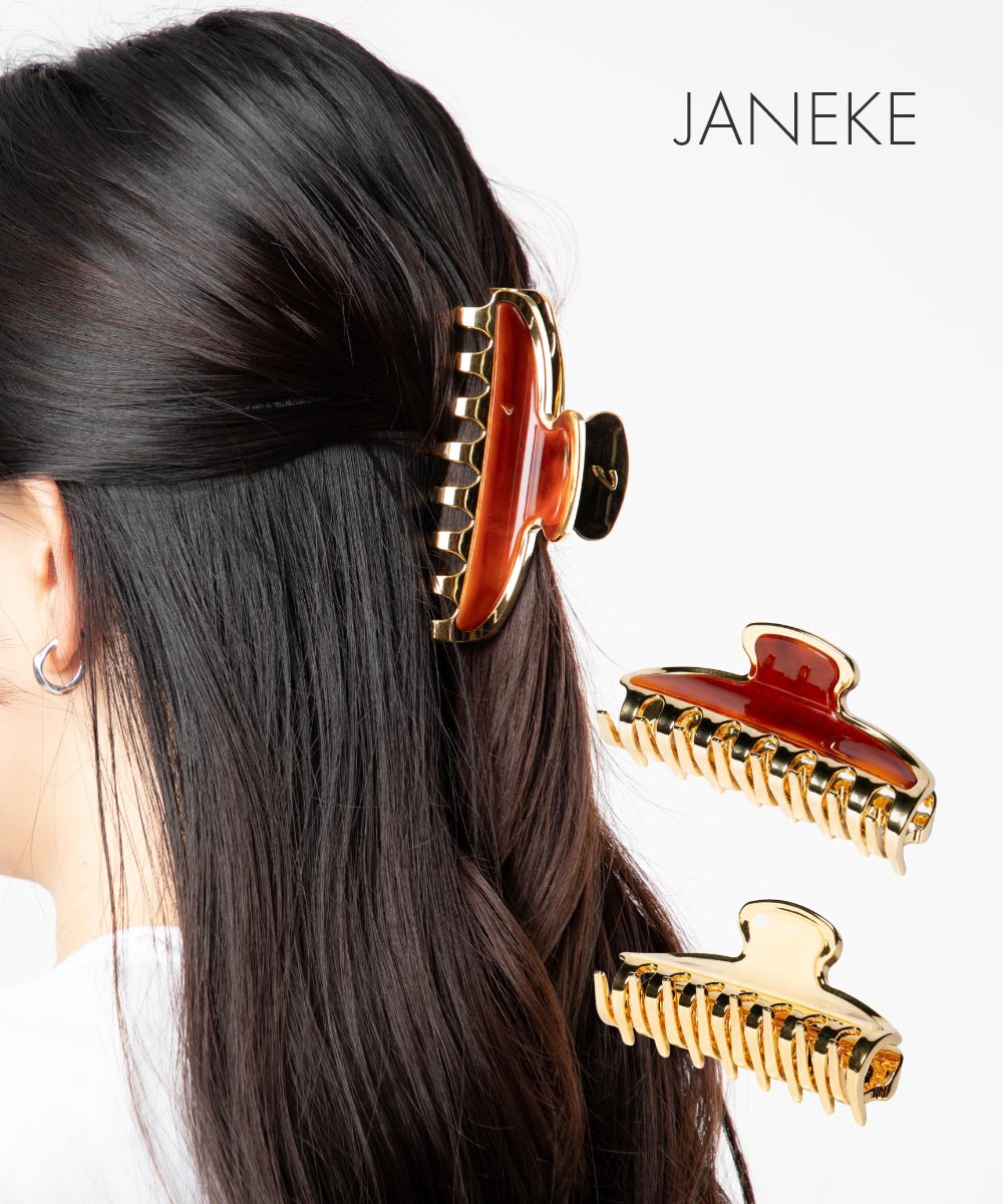 ヤネケ Janeke ヤネケ JANEKE HAIR CLIP ヘアクリップ JG29100 DBL JG29100 CRN レディース ヘアアクセサリー (CORNO/キアーロ) CORNO/キアーロ