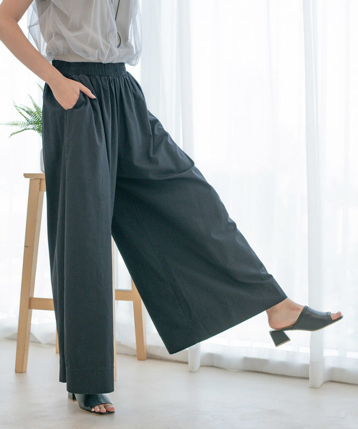 ジャイロ JAYRO コットンワイドパンツ,クロ