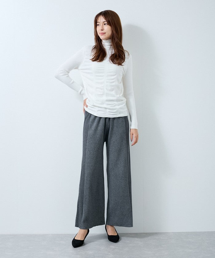 ジャイロ JAYRO シャリングギャザーニットプルオーバー R31 536 (シロ) シロ