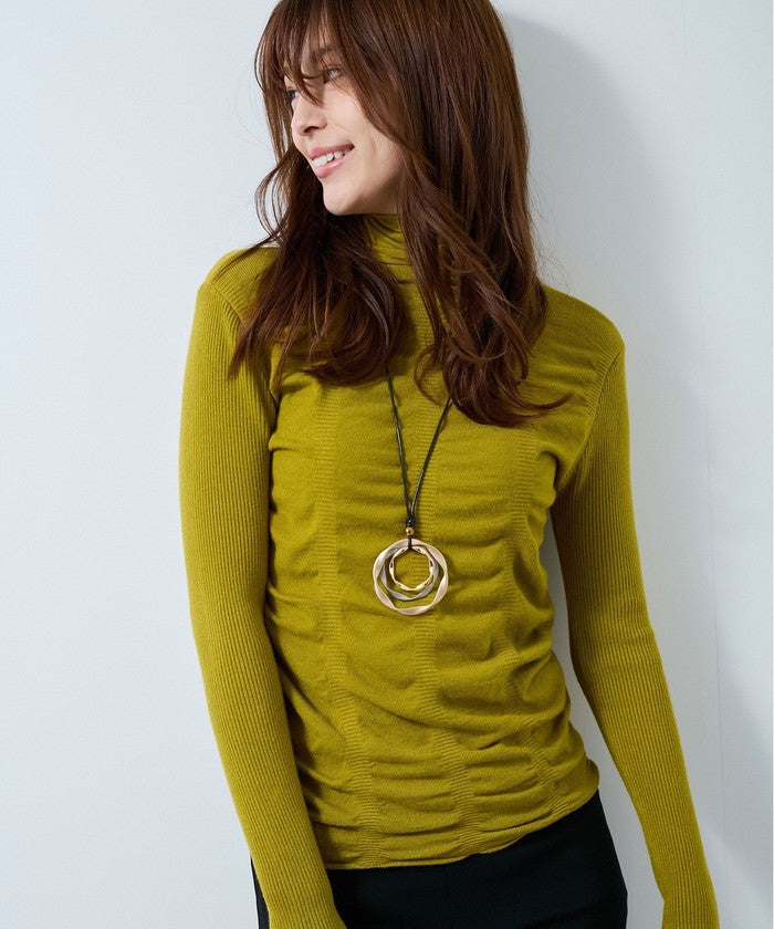 ジャイロ JAYRO シャリングギャザーニットプルオーバー R31 536 (カラシ) カラシ