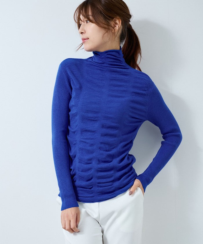 ジャイロ JAYRO シャリングギャザーニットプルオーバー R31 536 (ブルー) ブルー