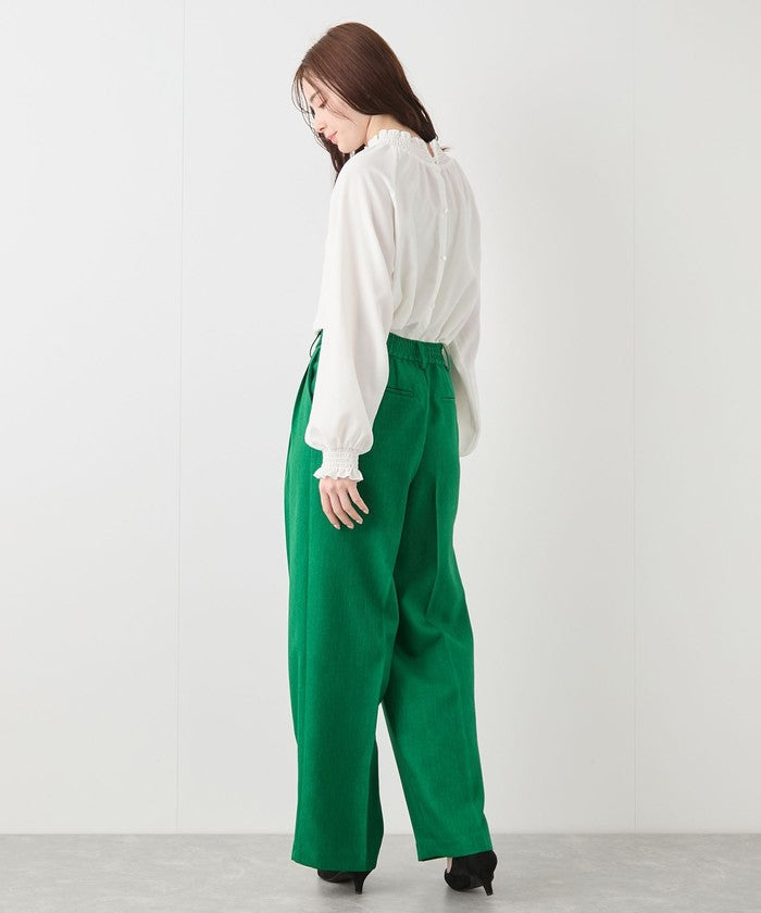 ジャイロ JAYRO 2タックワイドスラックスパンツ (グリーン) グリーン