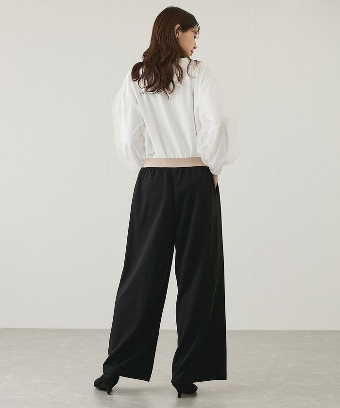 JAYRO Ribbed Color-Blocked Pants