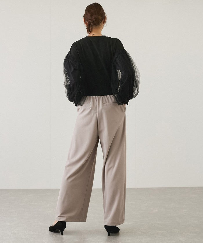 JAYRO Ribbed Color-Blocked Pants