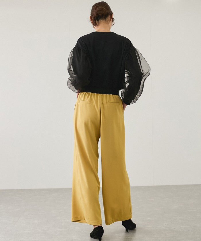 JAYRO Ribbed Color-Blocked Pants