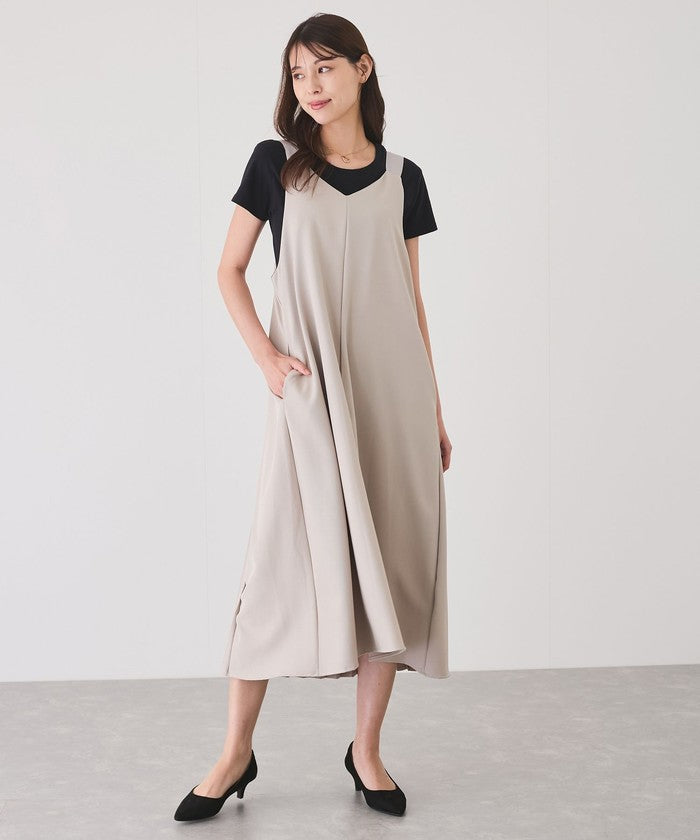 ジャイロ JAYRO 後ろプリーツジャンパースカート (グレー) グレー