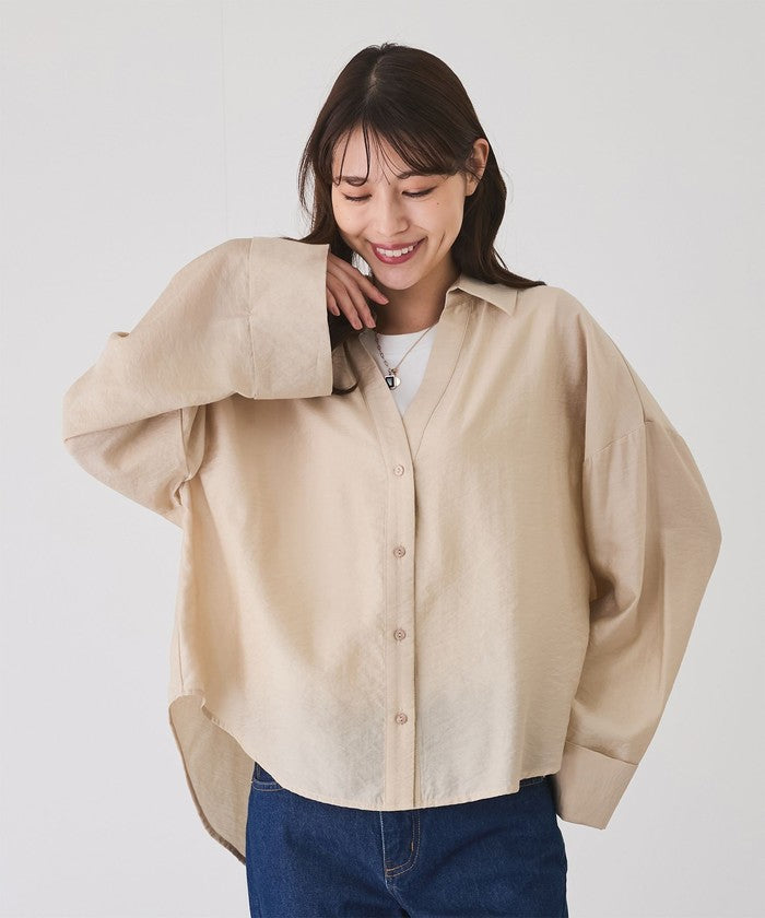 ジャイロ JAYRO 【EC限定】スキッパーシャツ (ベージュ) ベージュ