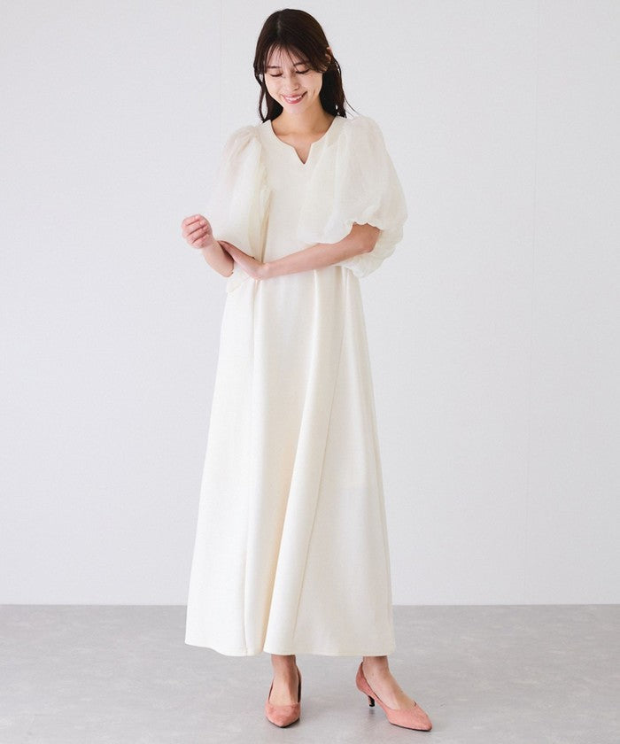 ジャイロ JAYRO 袖ボリュームポンチワンピース (ホワイト2) ホワイト2