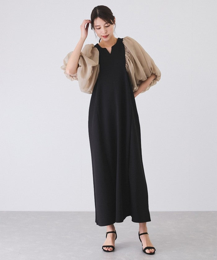 ジャイロ JAYRO 袖ボリュームポンチワンピース (ホワイト2) ホワイト2