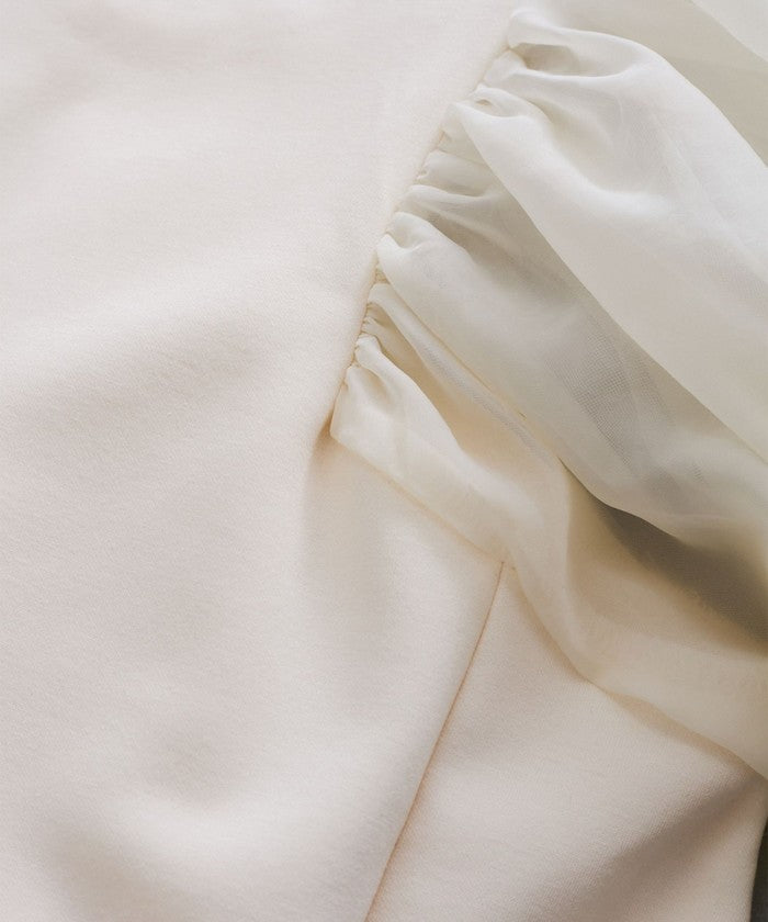 ジャイロ JAYRO 袖ボリュームポンチワンピース (ホワイト2) ホワイト2