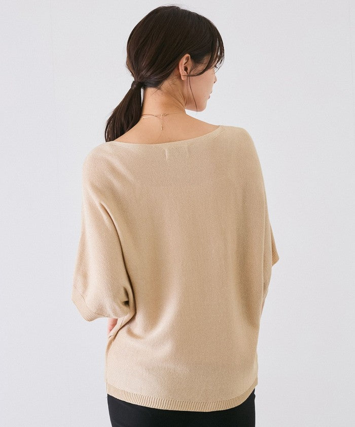 ジャイロ JAYRO ドルマン5分袖ラメニット N12ー266A (グレー) グレー