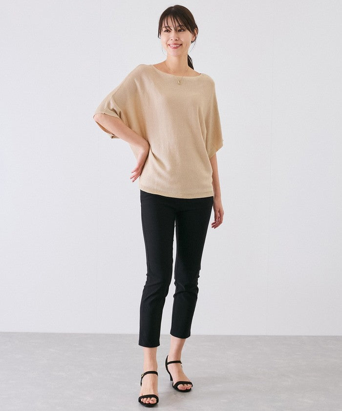 ジャイロ JAYRO ドルマン5分袖ラメニット N12ー266A (グレー) グレー