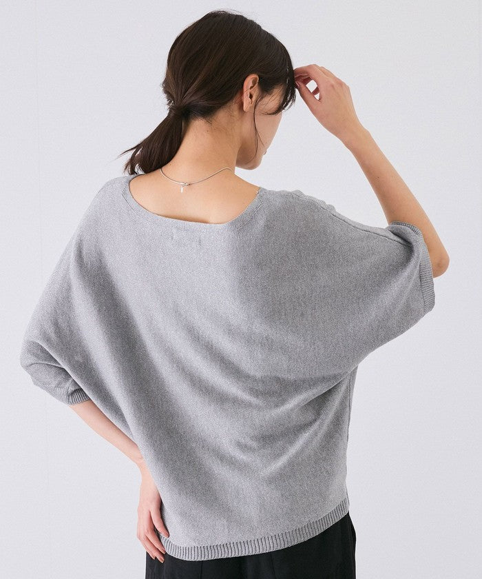 ジャイロ JAYRO ドルマン5分袖ラメニット N12ー266A (グレー) グレー