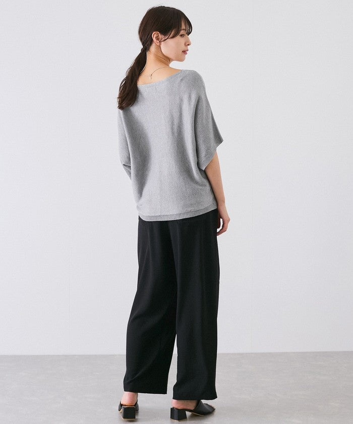 ジャイロ JAYRO ドルマン5分袖ラメニット N12ー266A (グレー) グレー