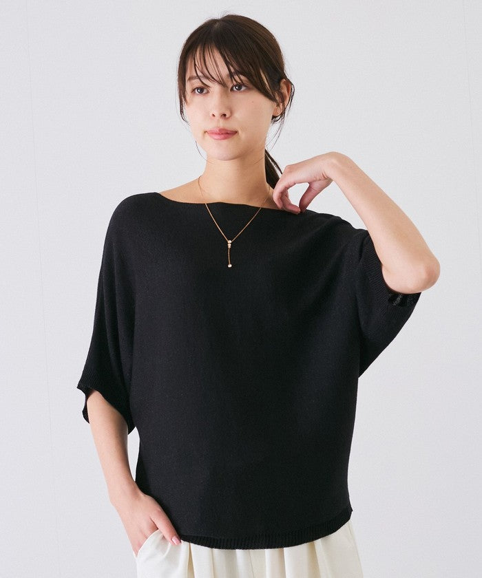 ジャイロ JAYRO ドルマン5分袖ラメニット N12ー266A (グレー) グレー