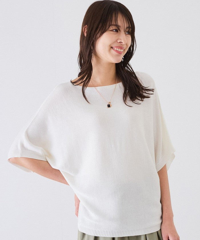 ジャイロ JAYRO ドルマン5分袖ラメニット N12ー266A (グレー) グレー