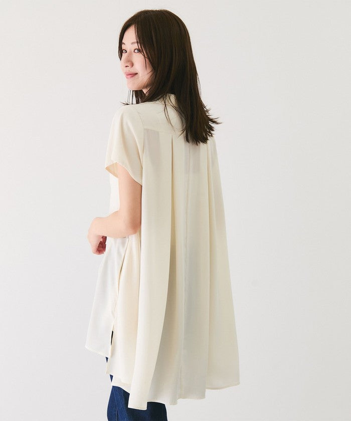 ジャイロ JAYRO Aラインチュニックブラウス (グリーン1) グリーン1