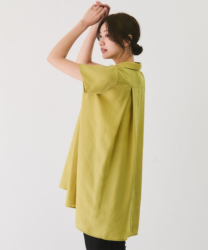 ジャイロ JAYRO Aラインチュニックブラウス (グリーン1) グリーン1