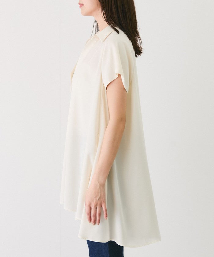 ジャイロ JAYRO Aラインチュニックブラウス (グリーン1) グリーン1