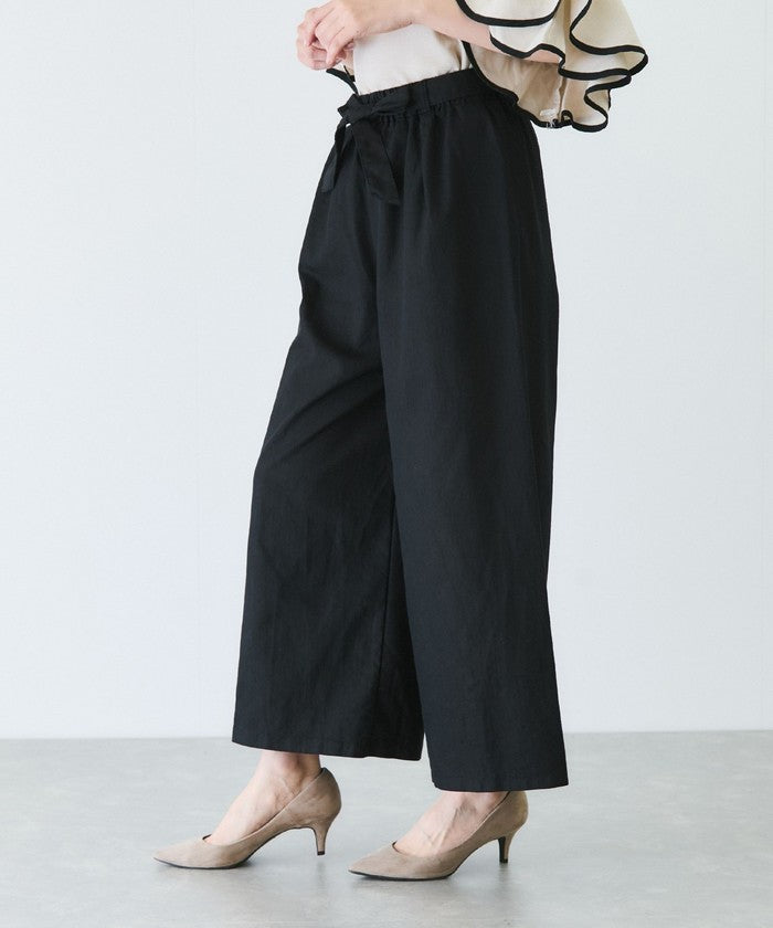 ジャイロ JAYRO スラブデニムクロプトワイドパンツ (ブラック) ブラック