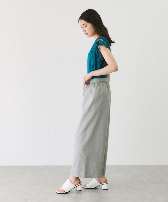 ジャイロ JAYRO スラブデニムクロプトワイドパンツ (ブラック) ブラック