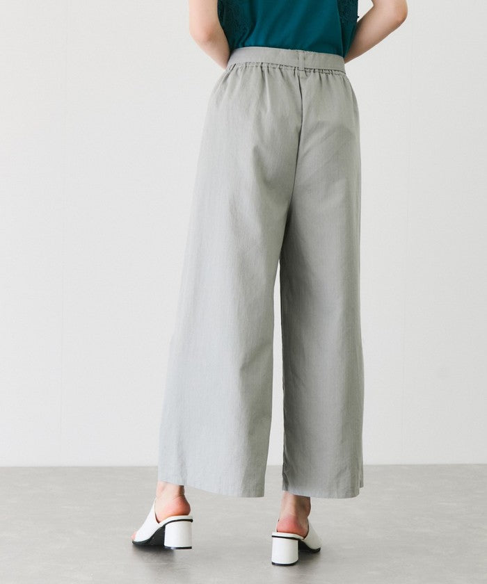 ジャイロ JAYRO スラブデニムクロプトワイドパンツ (ブラック) ブラック