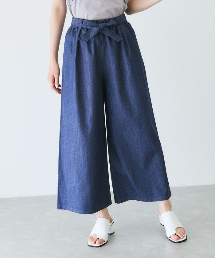 ジャイロ JAYRO スラブデニムクロプトワイドパンツ (ブラック) ブラック