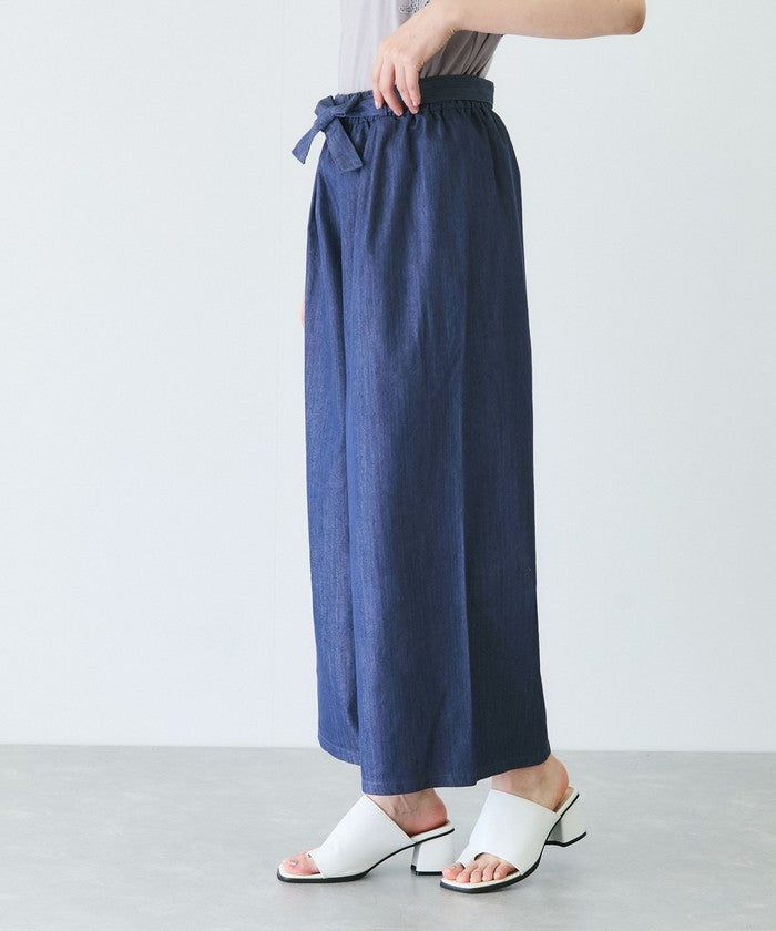 ジャイロ JAYRO スラブデニムクロプトワイドパンツ (ブラック) ブラック