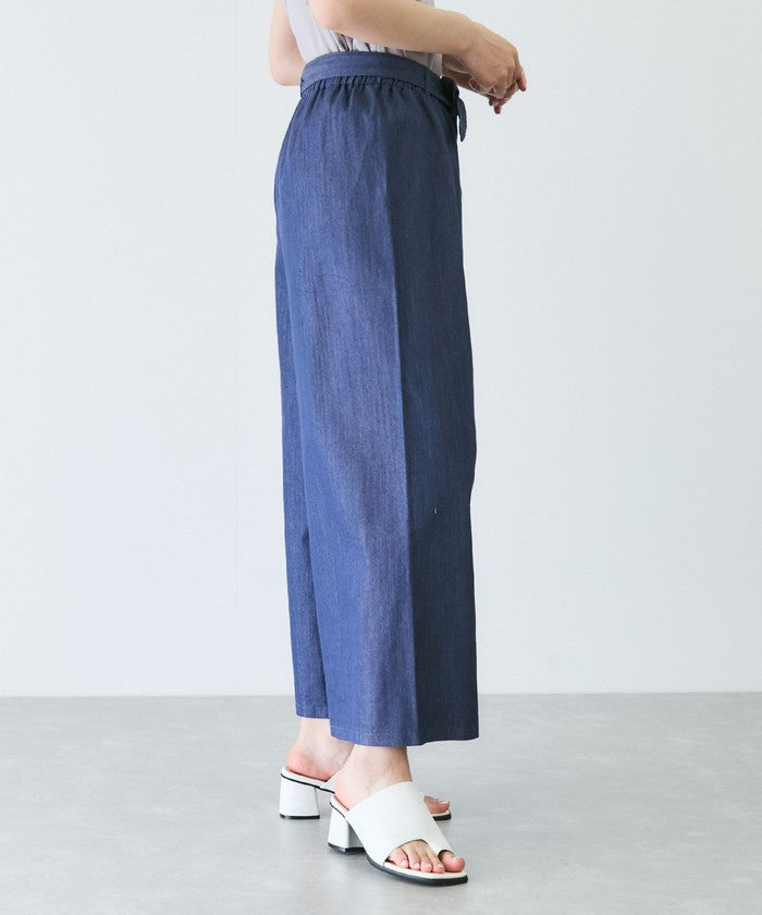 ジャイロ JAYRO スラブデニムクロプトワイドパンツ (ブラック) ブラック