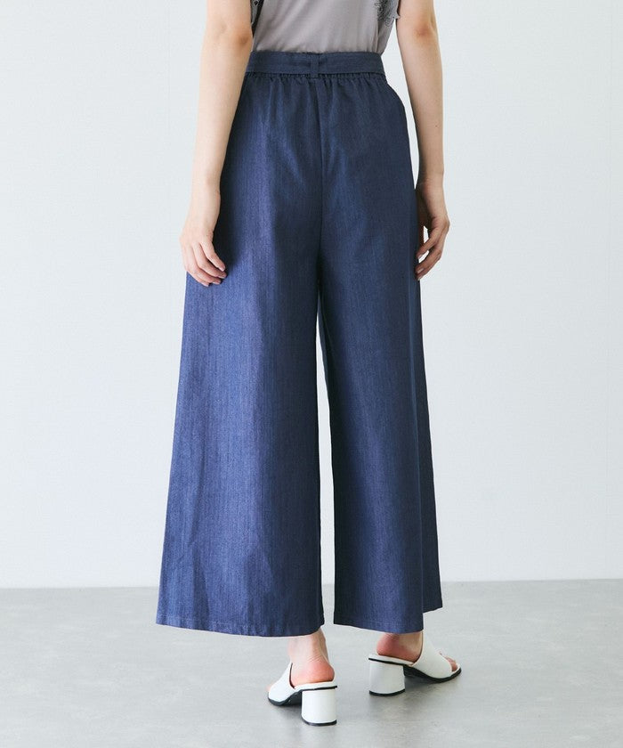 ジャイロ JAYRO スラブデニムクロプトワイドパンツ (ブラック) ブラック