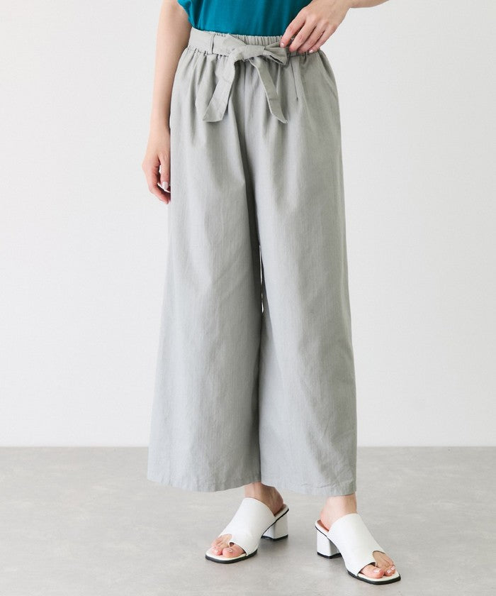 ジャイロ JAYRO スラブデニムクロプトワイドパンツ (グレー) グレー