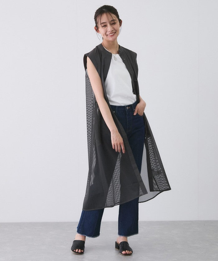 ジャイロ JAYRO メッシュロングワンピース (グレー) グレー