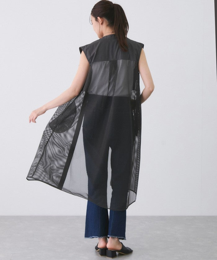 ジャイロ JAYRO メッシュロングワンピース (グレー) グレー