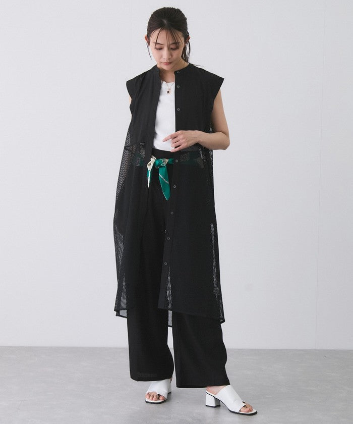 ジャイロ JAYRO メッシュロングワンピース (ブラック) ブラック