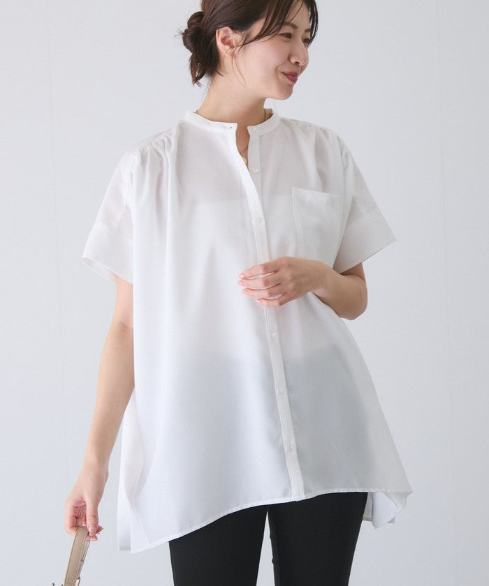 ジャイロ JAYRO リネンライクシャツ (オレンジ) オレンジ