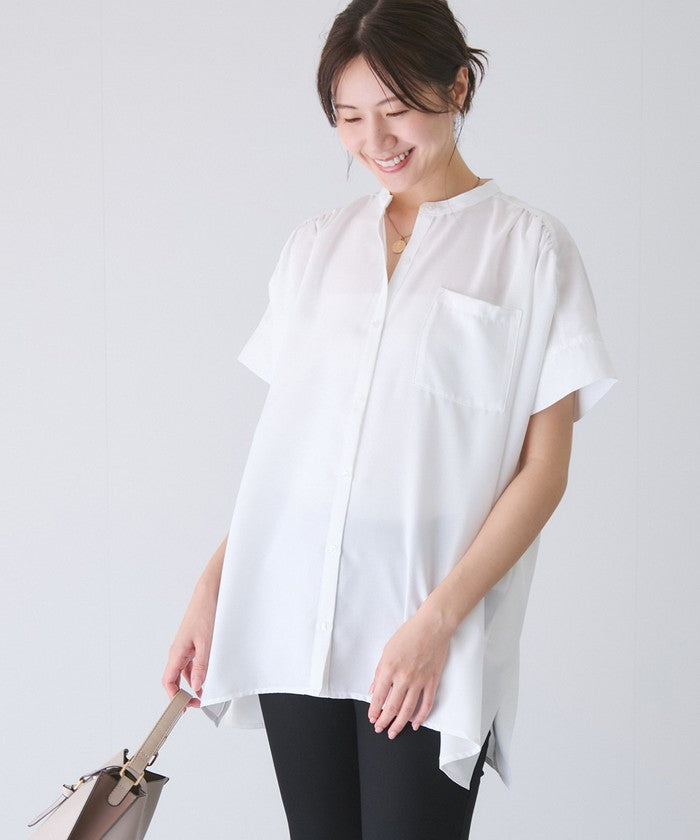 ジャイロ JAYRO リネンライクシャツ (オレンジ) オレンジ