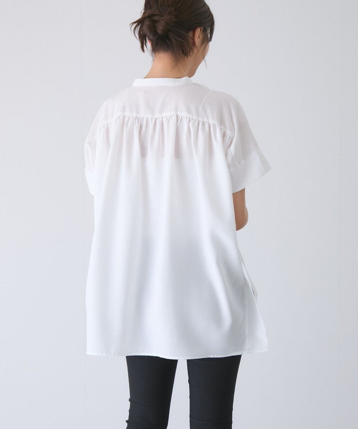 ジャイロ JAYRO リネンライクシャツ (オレンジ) オレンジ