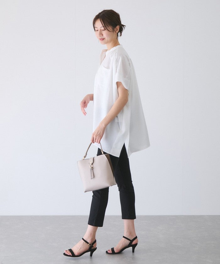 ジャイロ JAYRO リネンライクシャツ (オレンジ) オレンジ